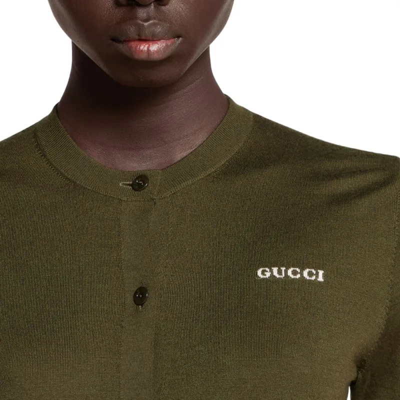 GUCCI SS25 Cashmere Sweater Women's Green-4