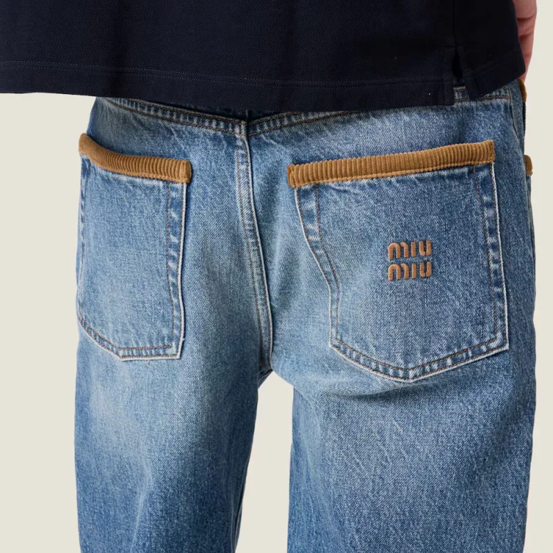 MIU MIU Jeans Women's Blue-4