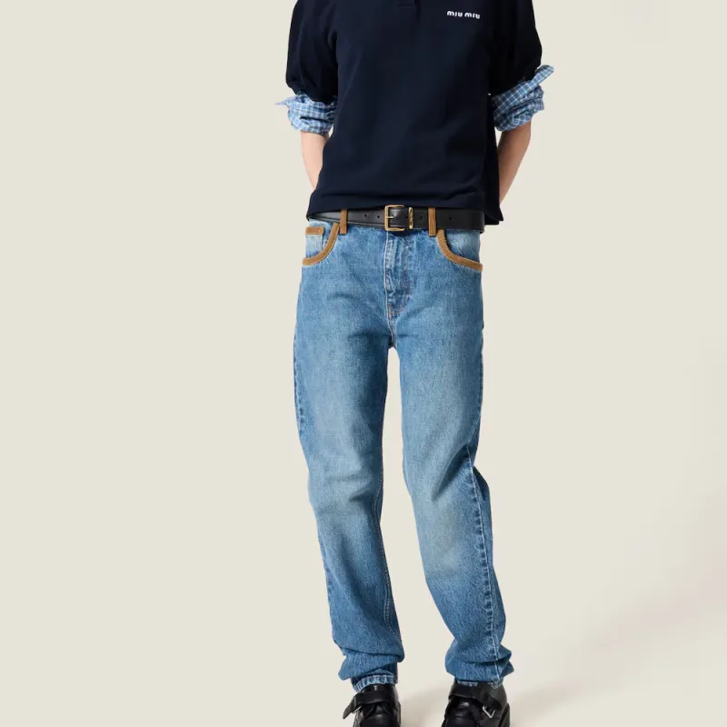 MIU MIU Jeans Women's Blue-2
