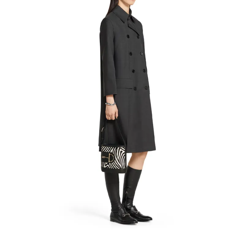 GUCCI SS25 Trench Coat Women's Gray-3