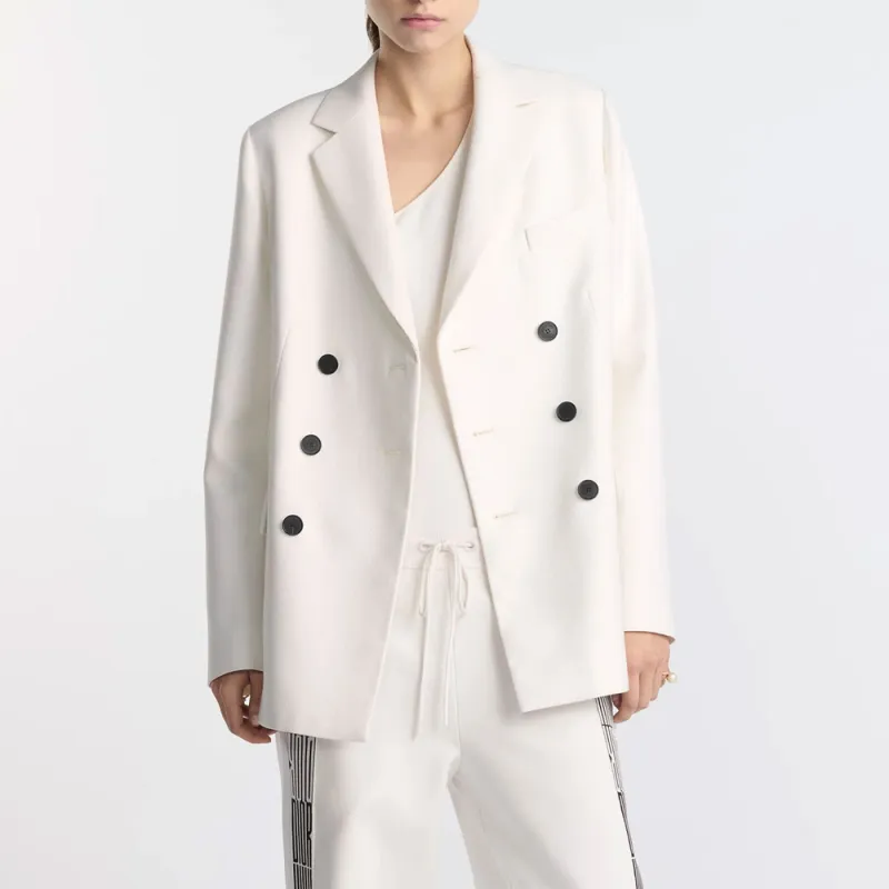 DIOR SS25 Business Suit Coat Women's White-3