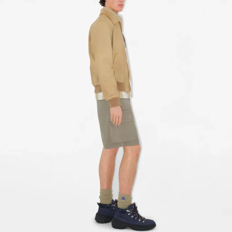 Burberry Casual Shorts Men's Gray Green-3