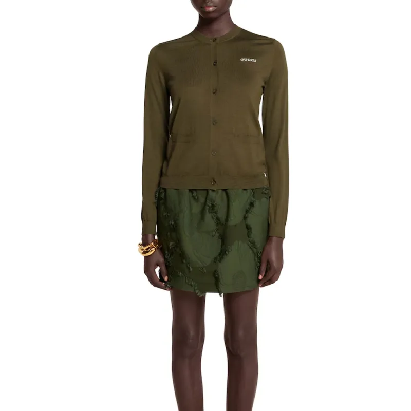 GUCCI SS25 Cashmere Sweater Women's Green-2