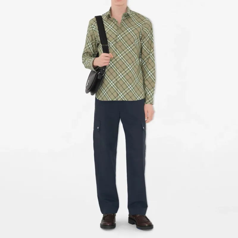 Burberry Long Sleeved Buttoned Checked Shirt-1
