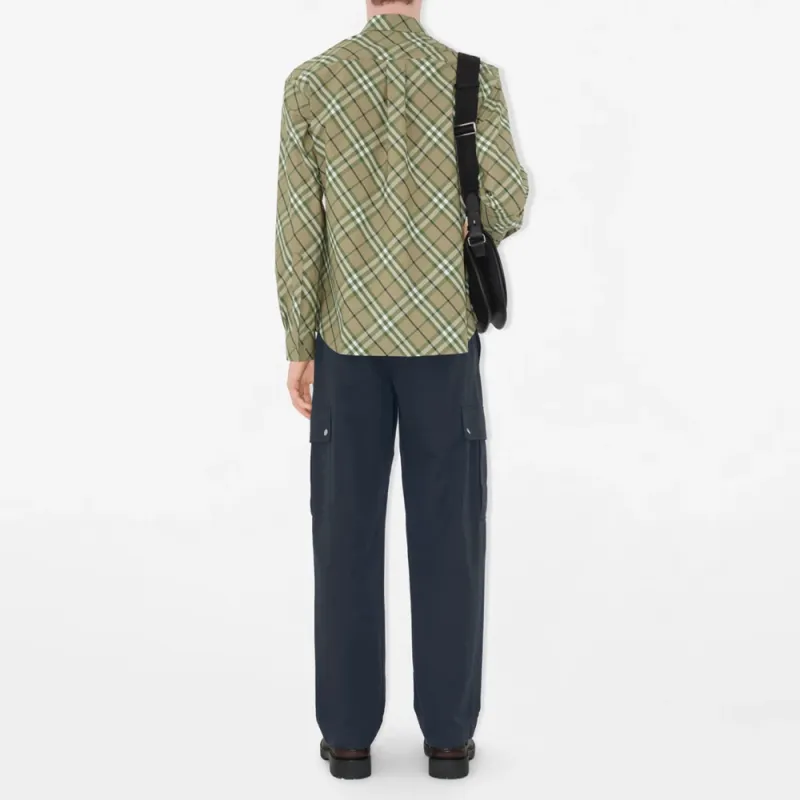 Burberry Long Sleeved Buttoned Checked Shirt-2