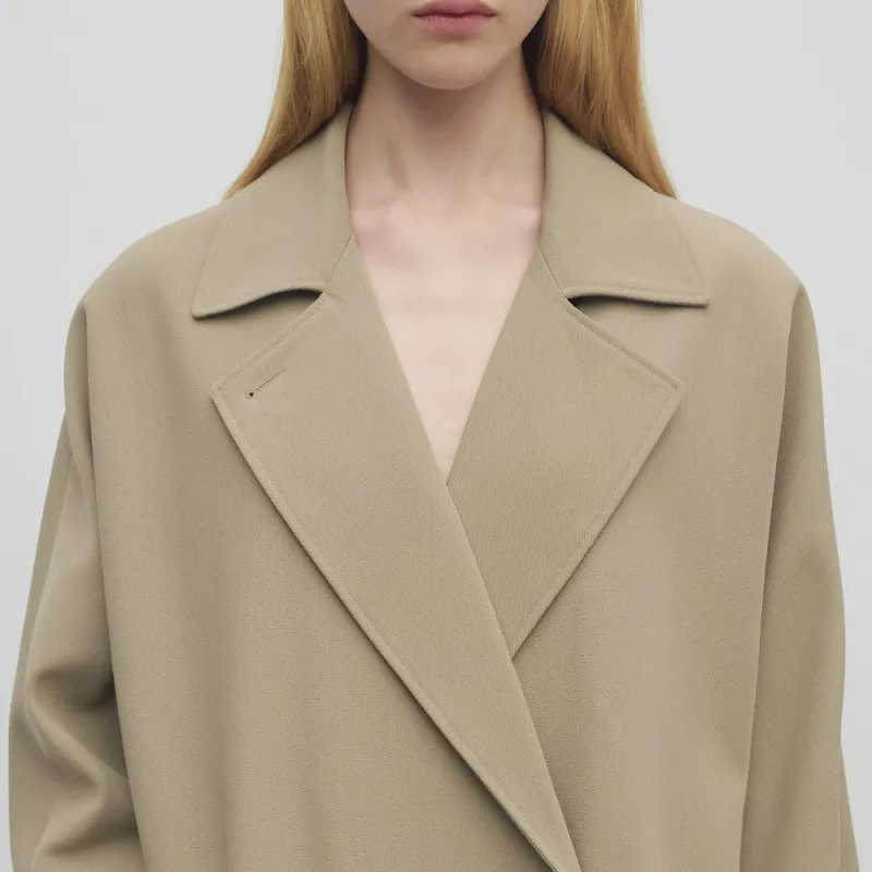 THE ROW Trench Coat Women's Khaki-5
