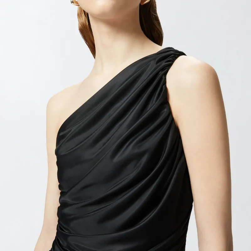 PINKO One Shoulder Tulle Top-5