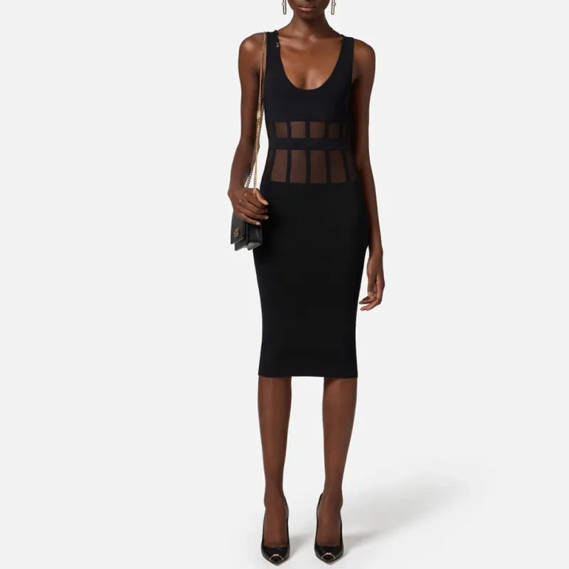 Elisabetta Franchi Corset cuts Midi Dress-1