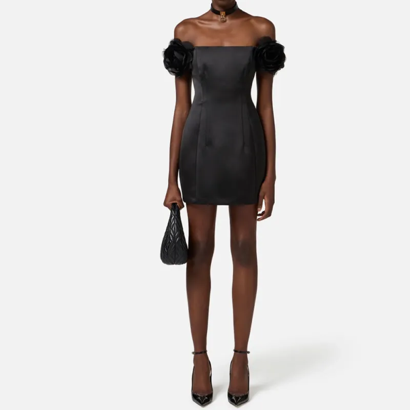 Elisabetta Franchi Satin Dress-1
