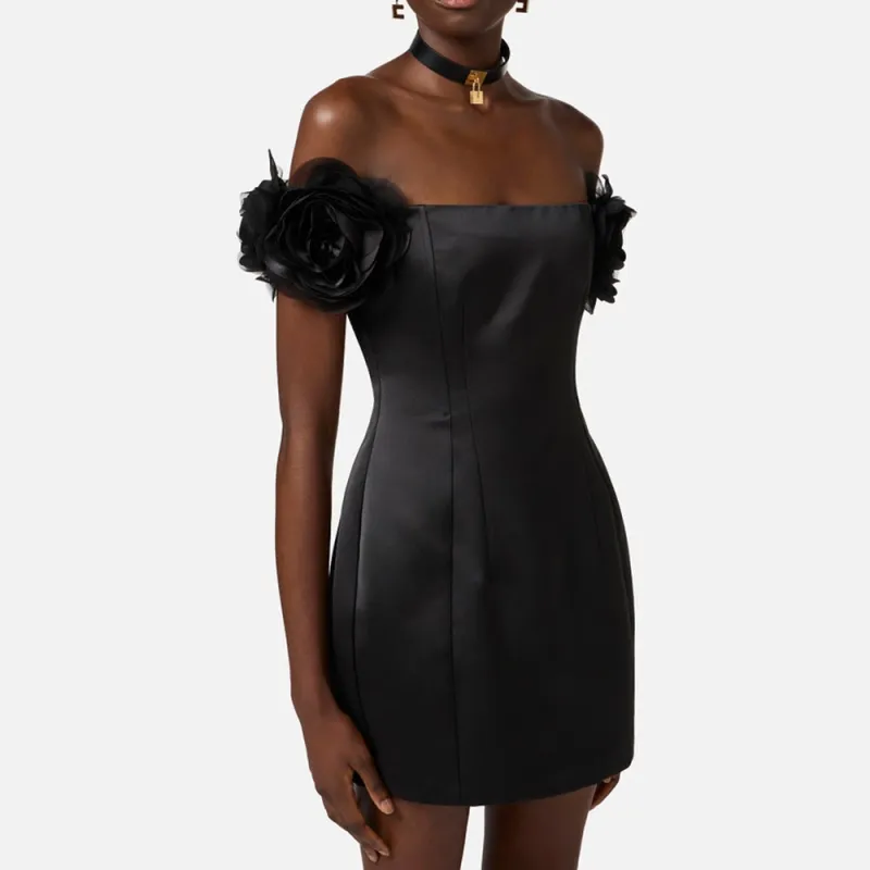 Elisabetta Franchi Satin Dress-3