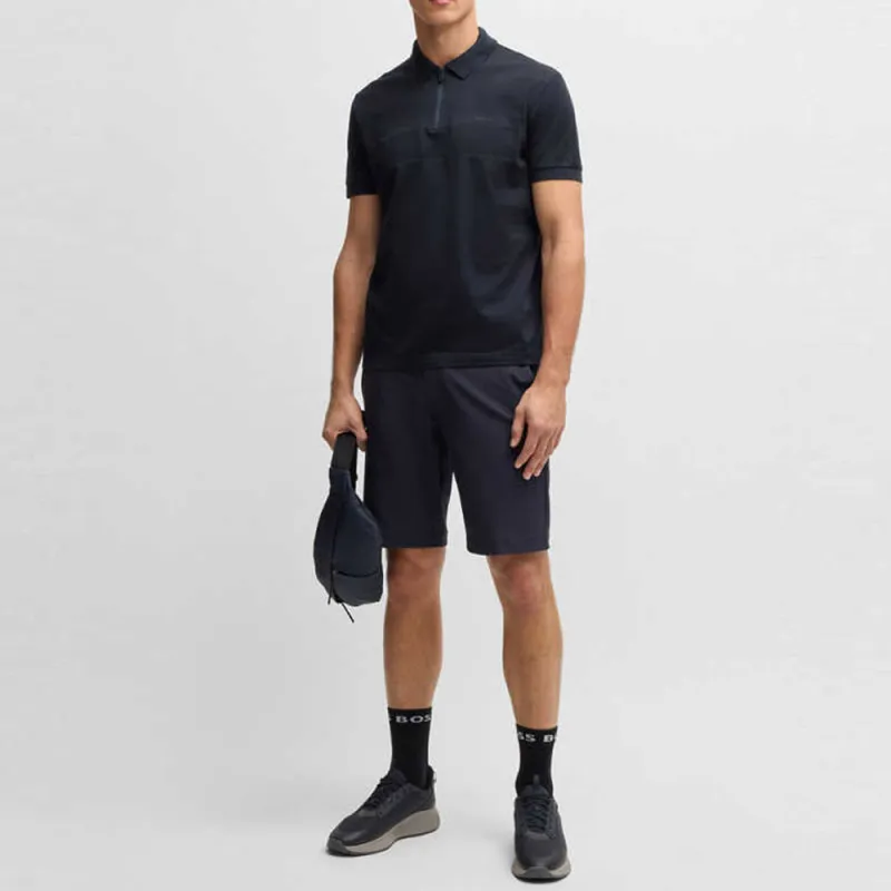 HUGO BOSS Zip neck Polo Shirt-1