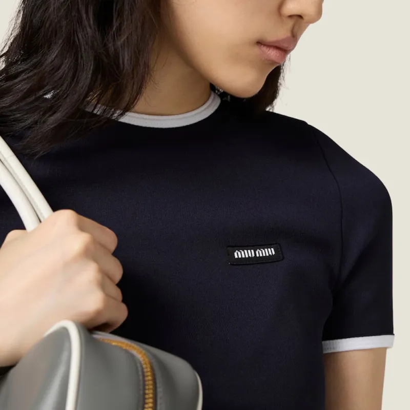 MIU MIU Regular T Shirt Women's Blue-4