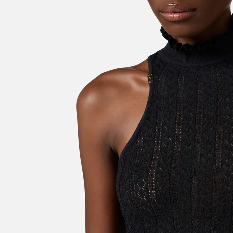 Elisabetta Franchi Tank Top Women's Black-4