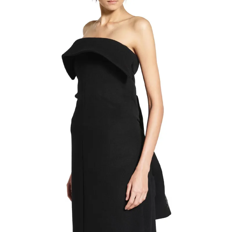 Balenciaga Sleeveless Dress Regular Fit Women's Black-5