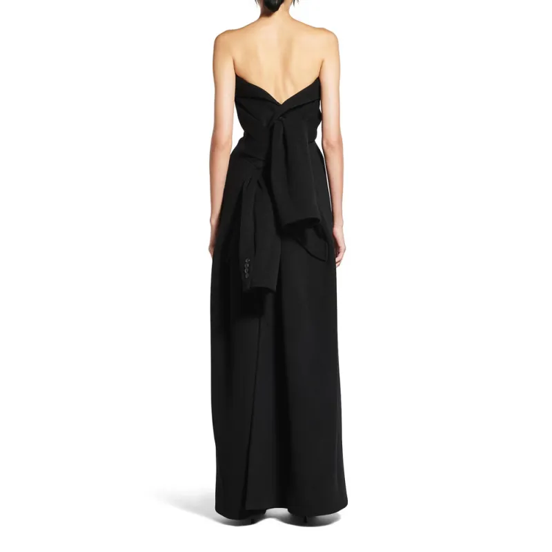 Balenciaga Sleeveless Dress Regular Fit Women's Black-3