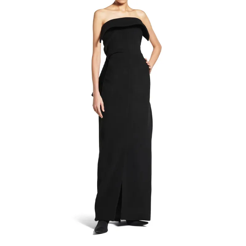 Balenciaga Sleeveless Dress Regular Fit Women's Black-2
