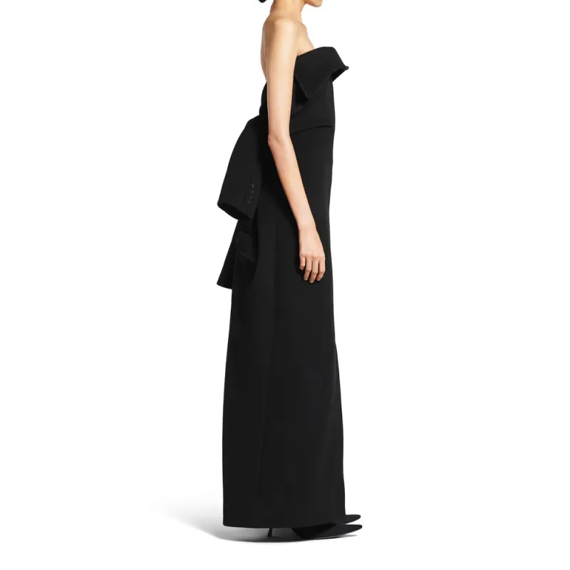 Balenciaga Sleeveless Dress Regular Fit Women's Black-4