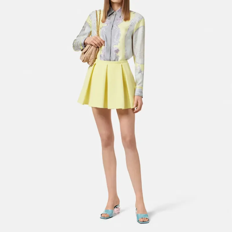 VERSACE Pattern Printed Long Sleeved Shirt-1