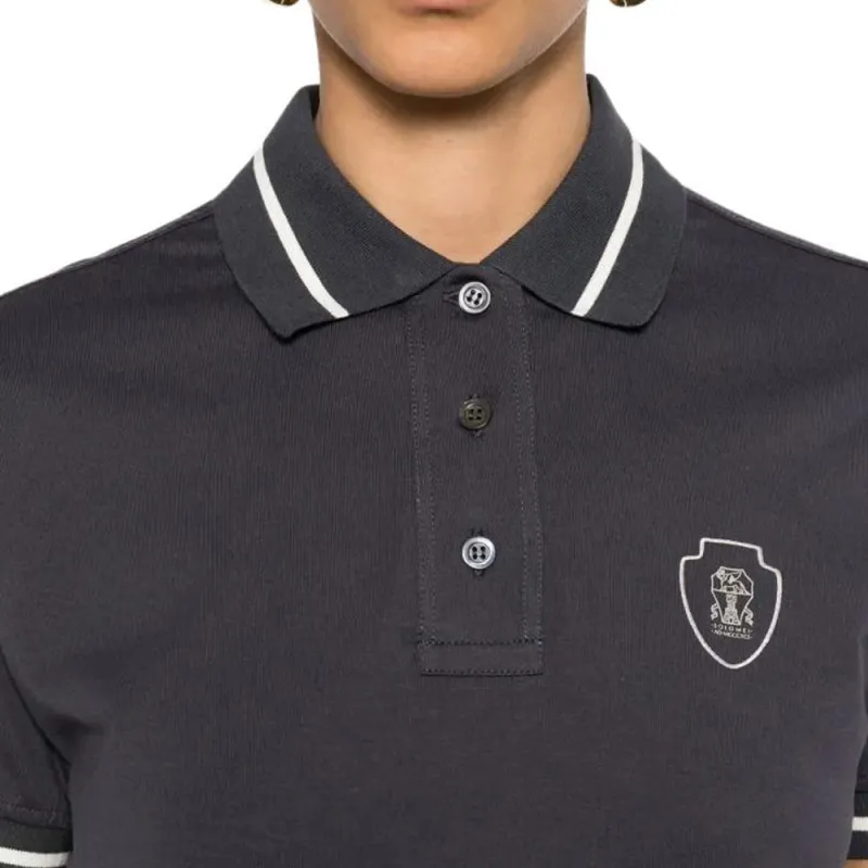 Brunello Cucinelli Logo appliqué Polo Shirt-4