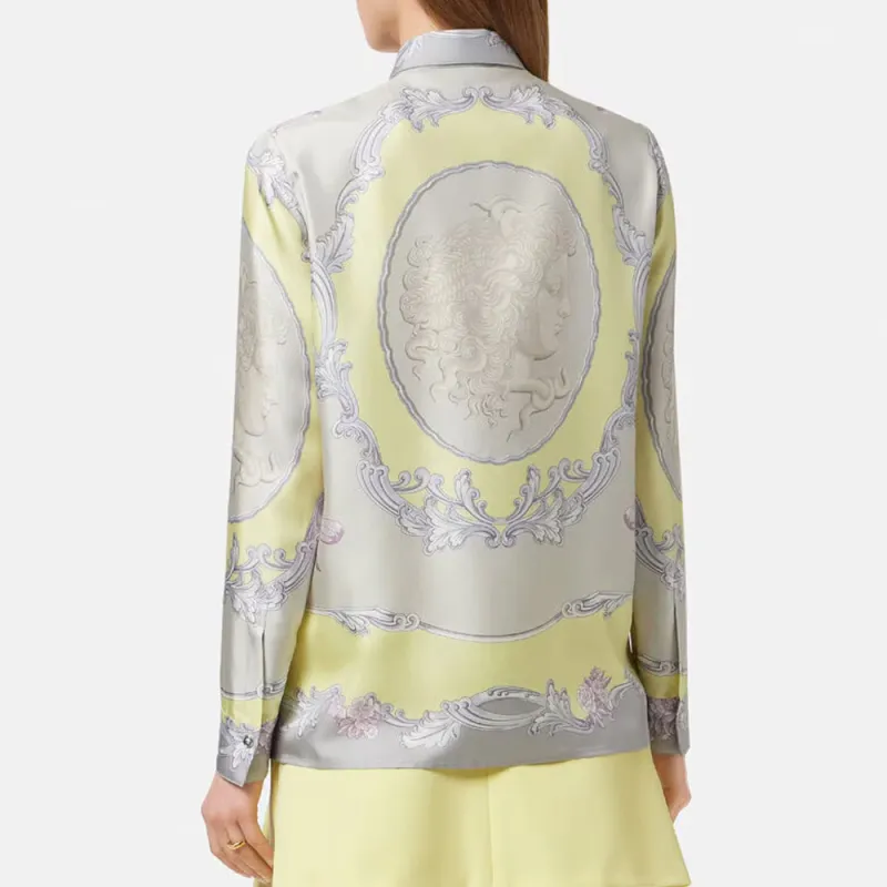 VERSACE Pattern Printed Long Sleeved Shirt-3