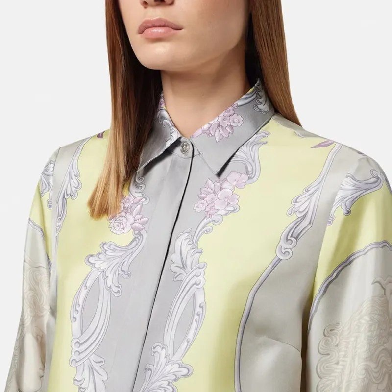 VERSACE Pattern Printed Long Sleeved Shirt-4