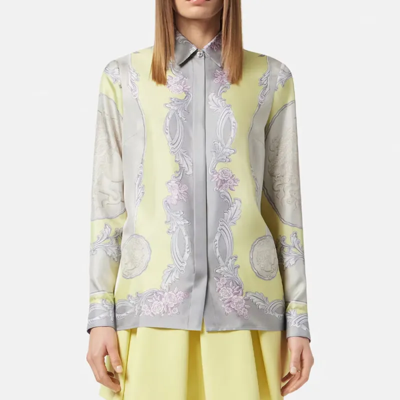 VERSACE Pattern Printed Long Sleeved Shirt-2