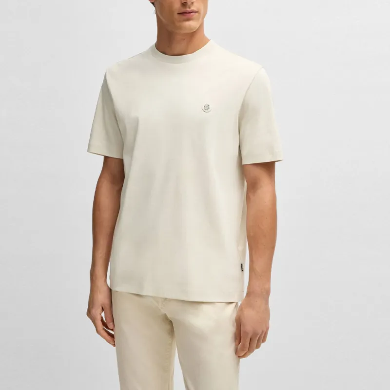 HUGO BOSS Double Monogram Patch Crewneck T-Shirt-2
