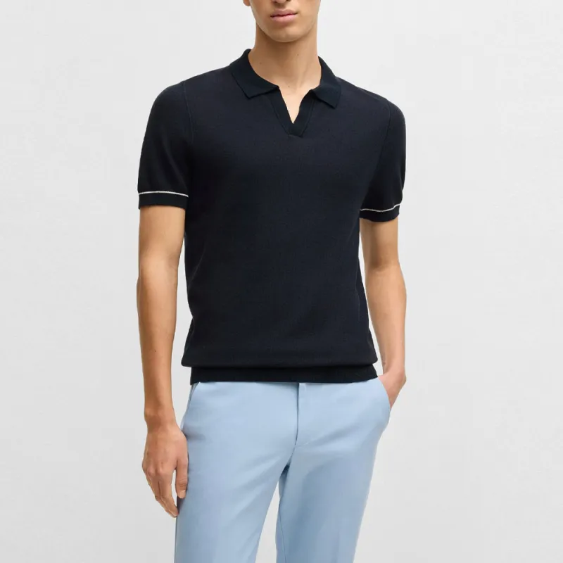 HUGO BOSS V neck Polo Shirt-1