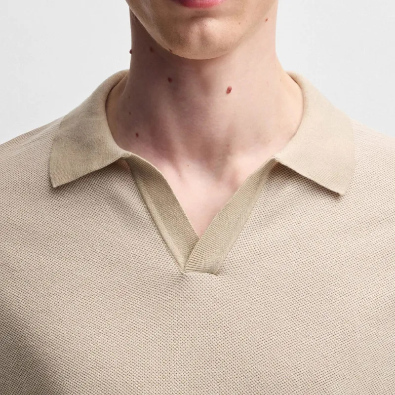 HUGO BOSS Johnny collar T shirt-4