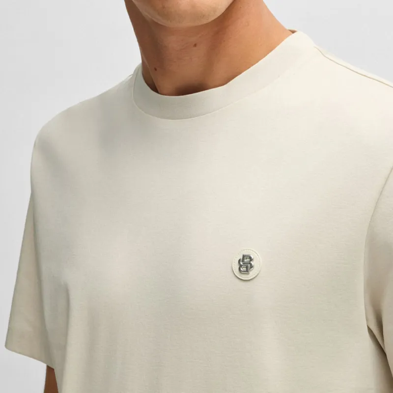 HUGO BOSS Double Monogram Patch Crewneck T-Shirt-4