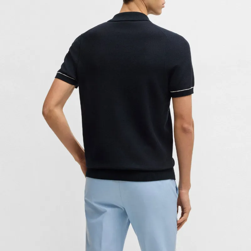 HUGO BOSS V neck Polo Shirt-2
