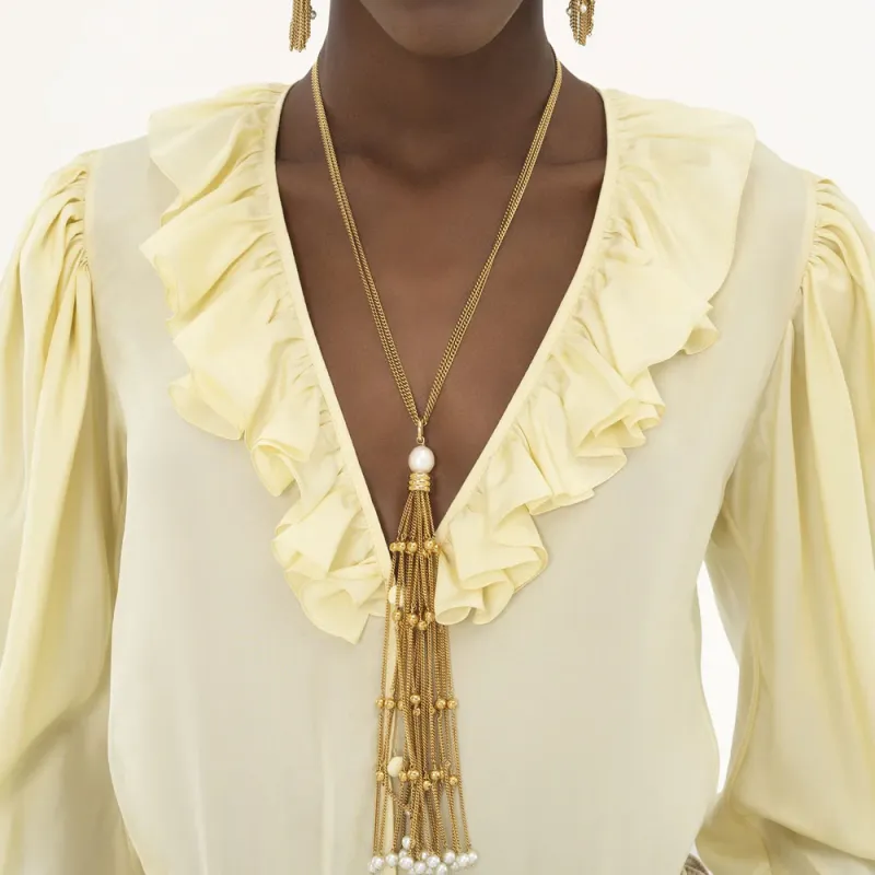 Chloé Ruffled Silk Blouse-4