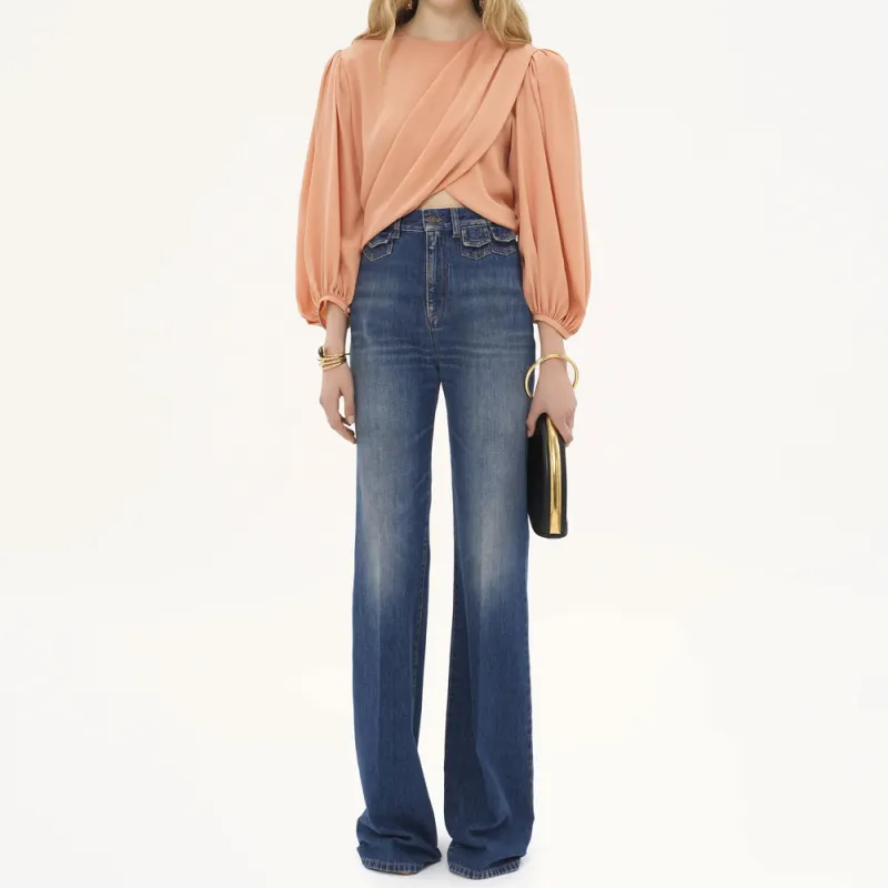 Chloé Draped detail Blouse-1