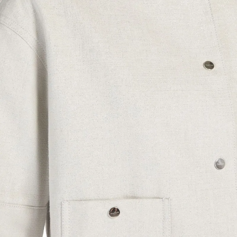 MaxMara Studio Agile Cropped Button up Jacket-4