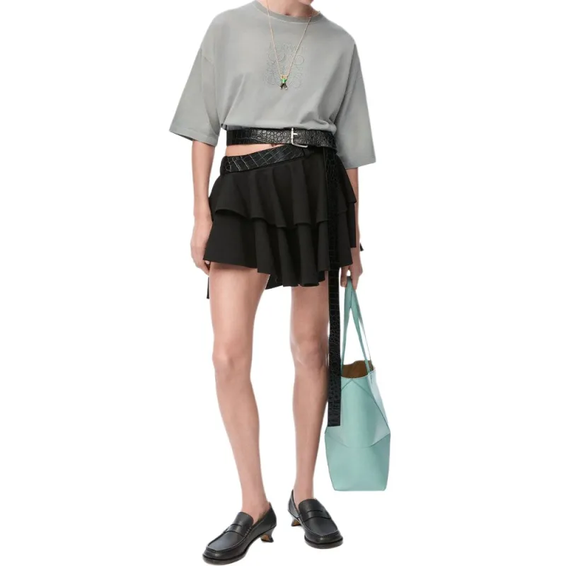 LOEWE Cropped Cotton T shirt-1