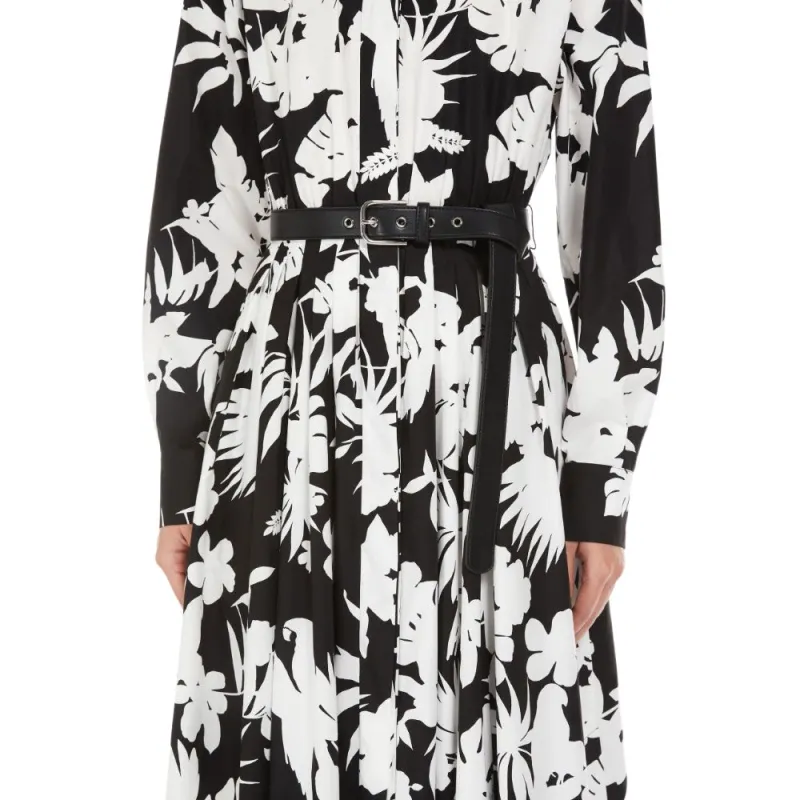 MaxMara Studio Long Sleeved Dress Women's Black-4