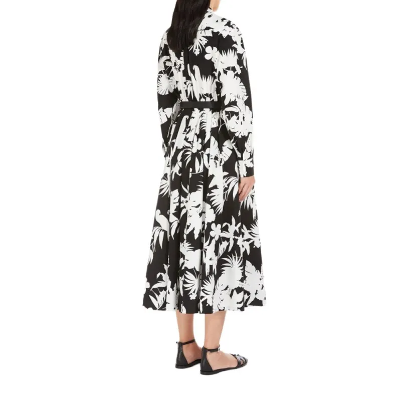 MaxMara Studio Long Sleeved Dress Women's Black-2