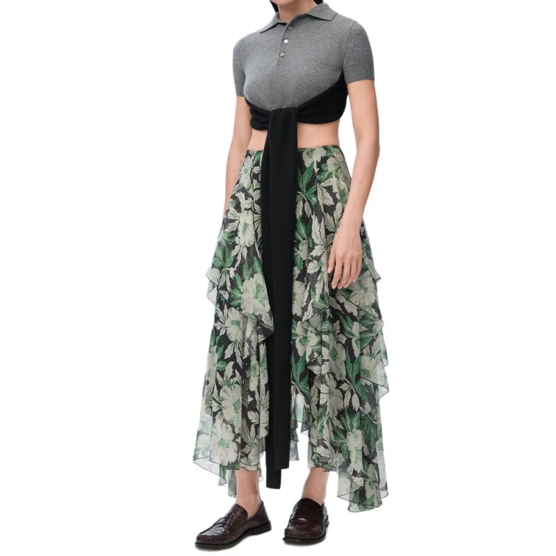 LOEWE SS25 POLO Sweater Women's Gray-1