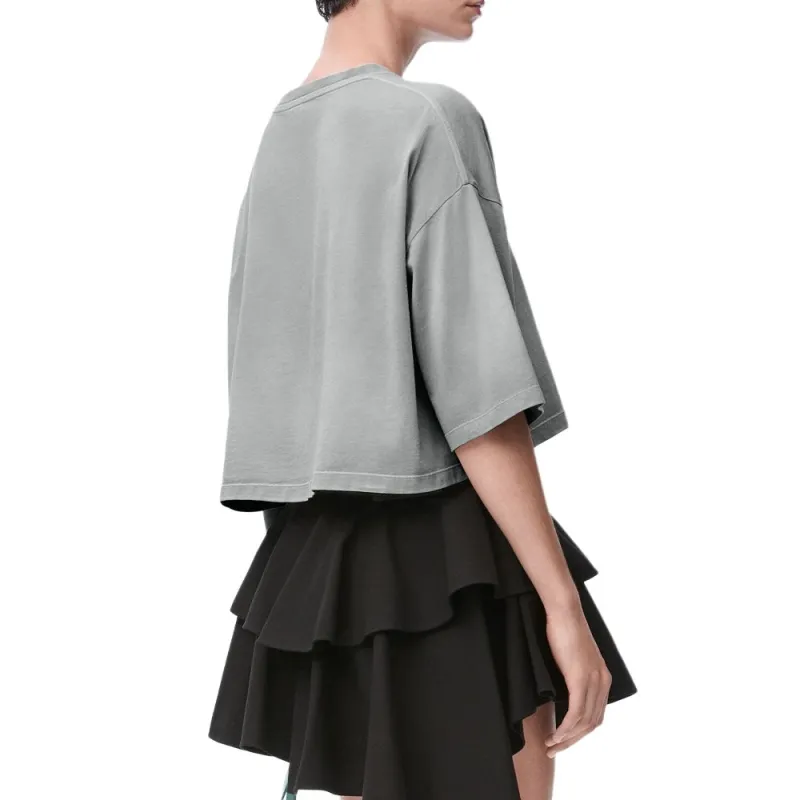 LOEWE Cropped Cotton T shirt-3