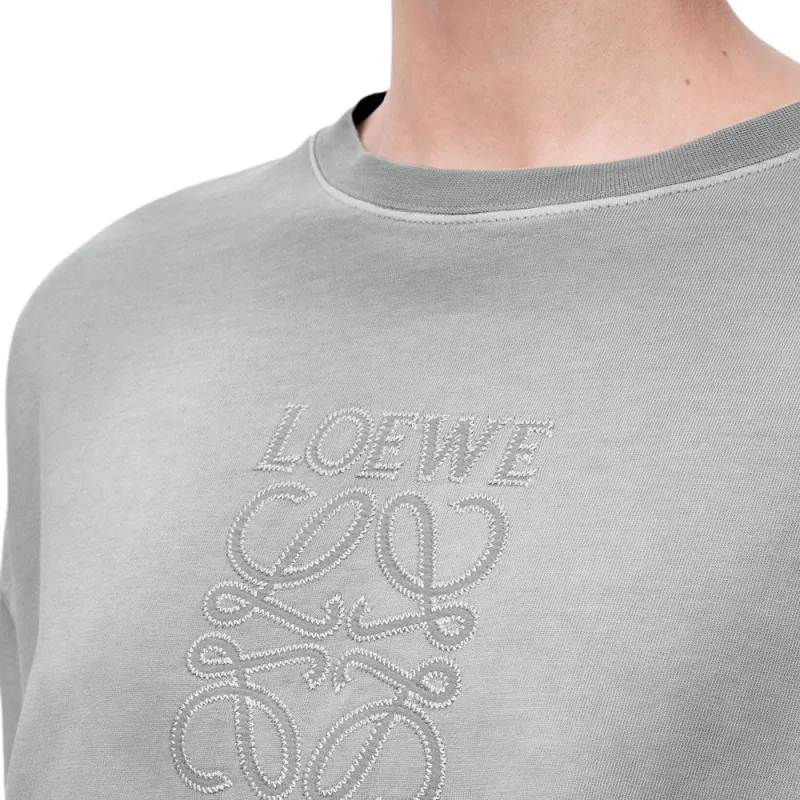 LOEWE Cropped Cotton T shirt-4