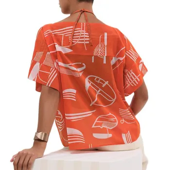 HERMES Regular T Shirt Women's Orange