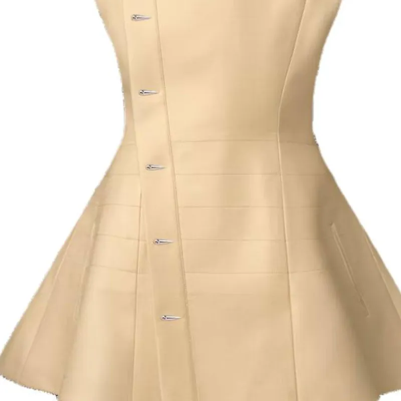 LOUIS VUITTON Sleeveless Dress Women's Beige-1