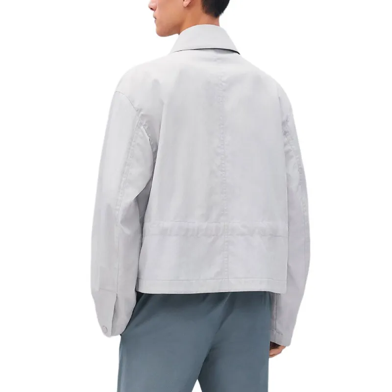 HERMES Jackets & Coats Men's Gray White-2