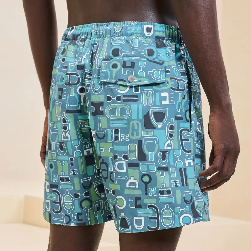 HERMES Swimming Shorts Men's Blue-1