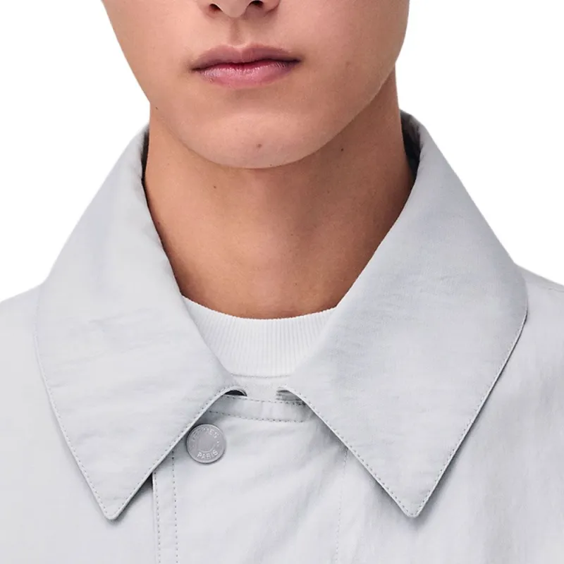 HERMES Jackets & Coats Men's Gray White-3