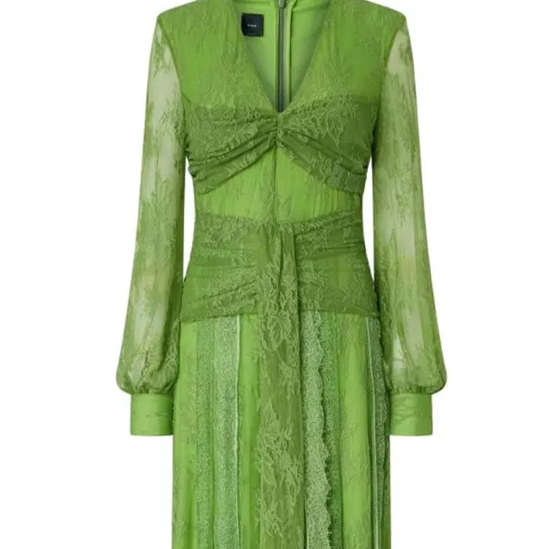 PINKO Lace panelled Gown-2