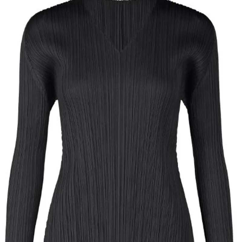 PLEATS PLEASE ISSEY MIYAKE Long Sleeved Dress Women's Black-1
