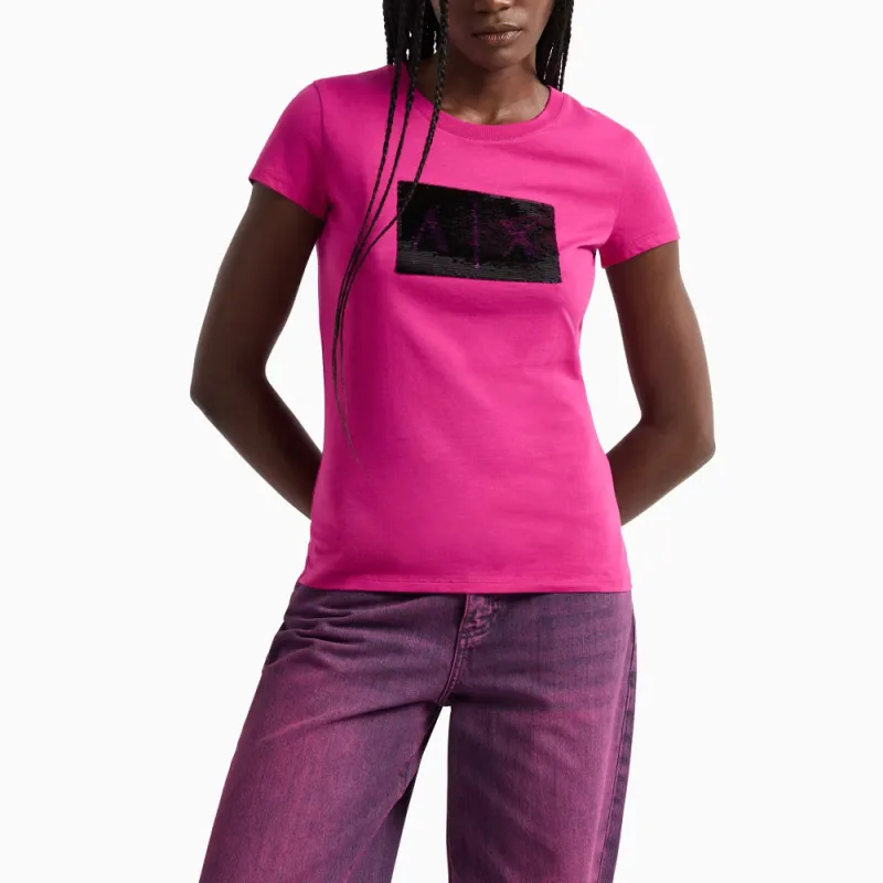 ARMANI EXCHANGEAE T Shirt Women's Fuchsia-1