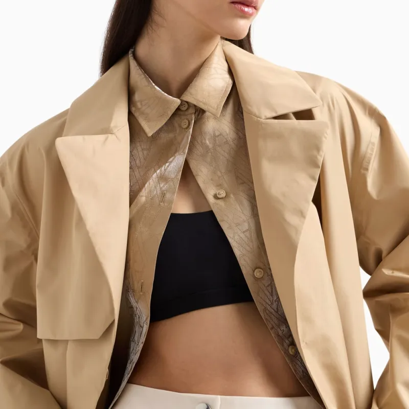 ARMANI EXCHANGEAE Trench Coat Women's Camel-4