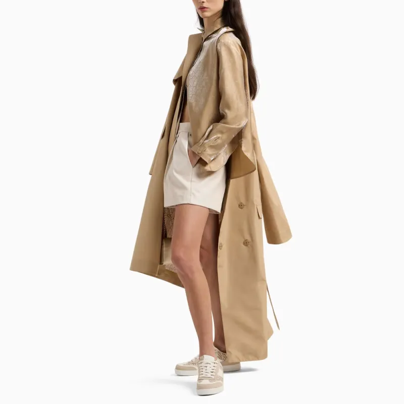 ARMANI EXCHANGEAE Trench Coat Women's Camel-3